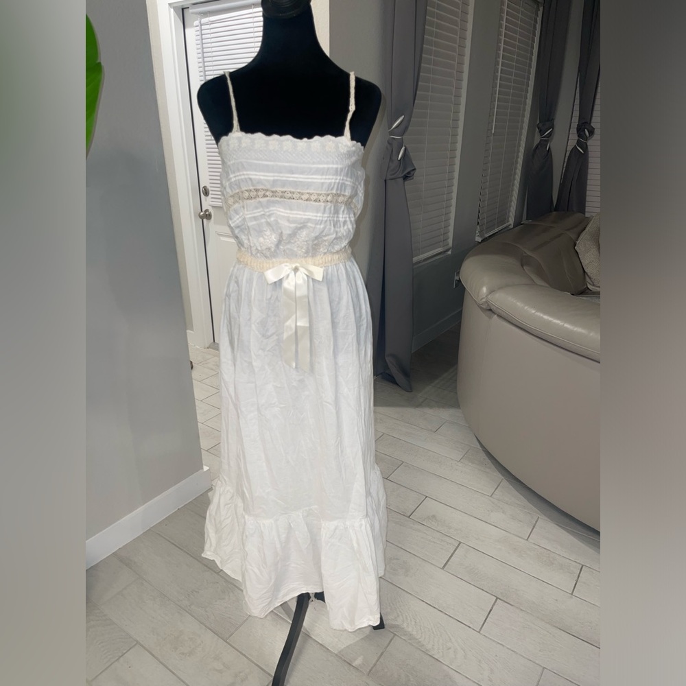 Vintage Miss Dior union made ilgwu cotton night dress Sz M